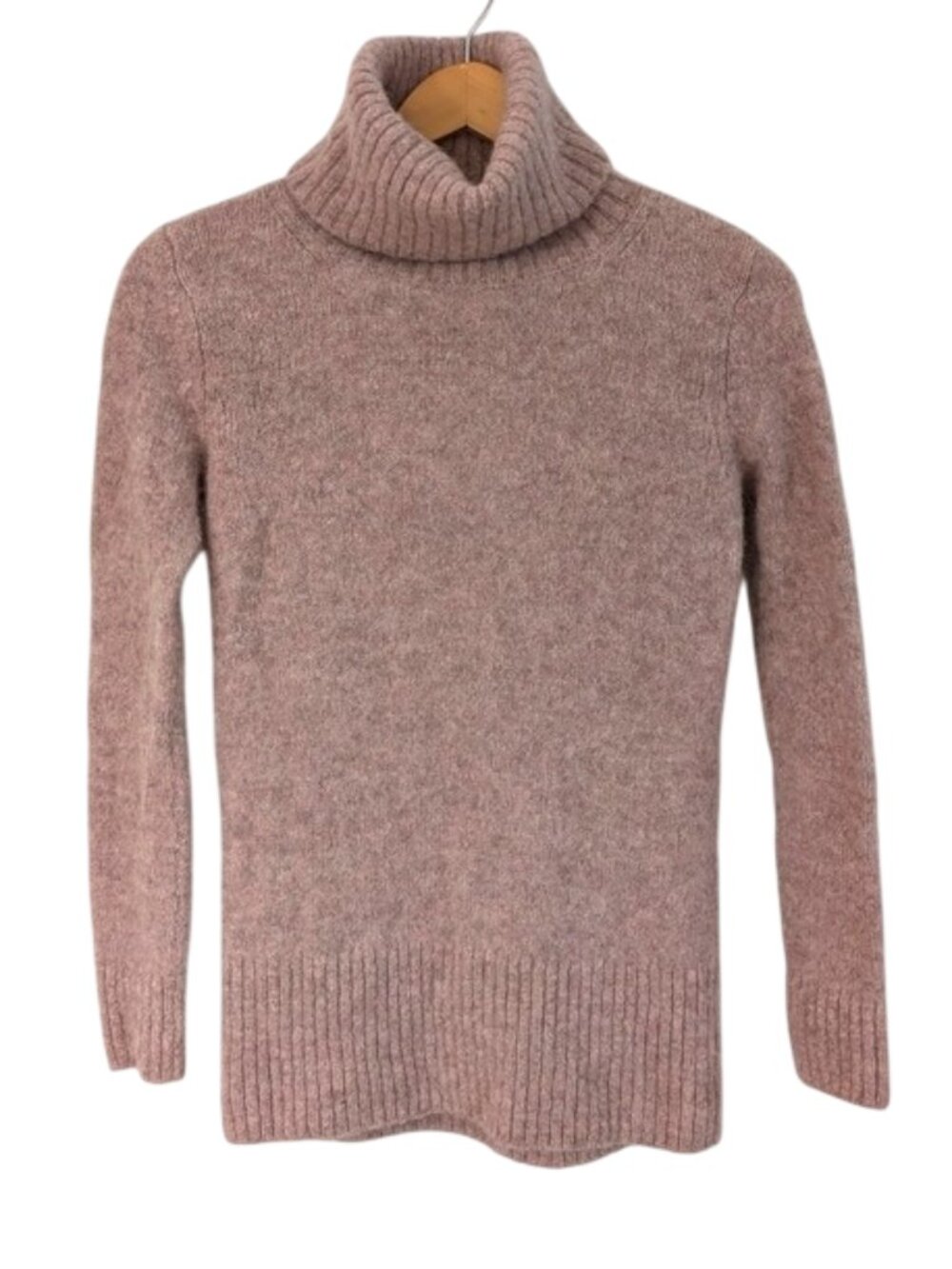 Club Monaco Alpaca/Cashmere Cozy Women's Turtleneck Sweater in Dusty Rose XS